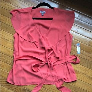 NWT Chelsea28 Wrap Top